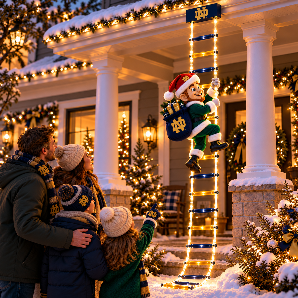 NDFI Animated Climbing Ladder Christmas Decoration BMD