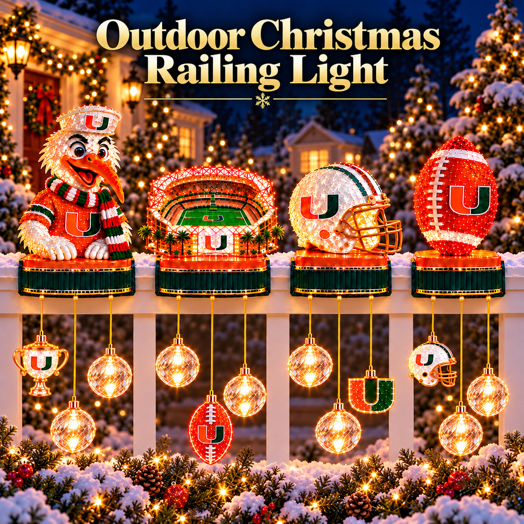 Premium MHC Outdoor Christmas Railing Ligh TTMH
